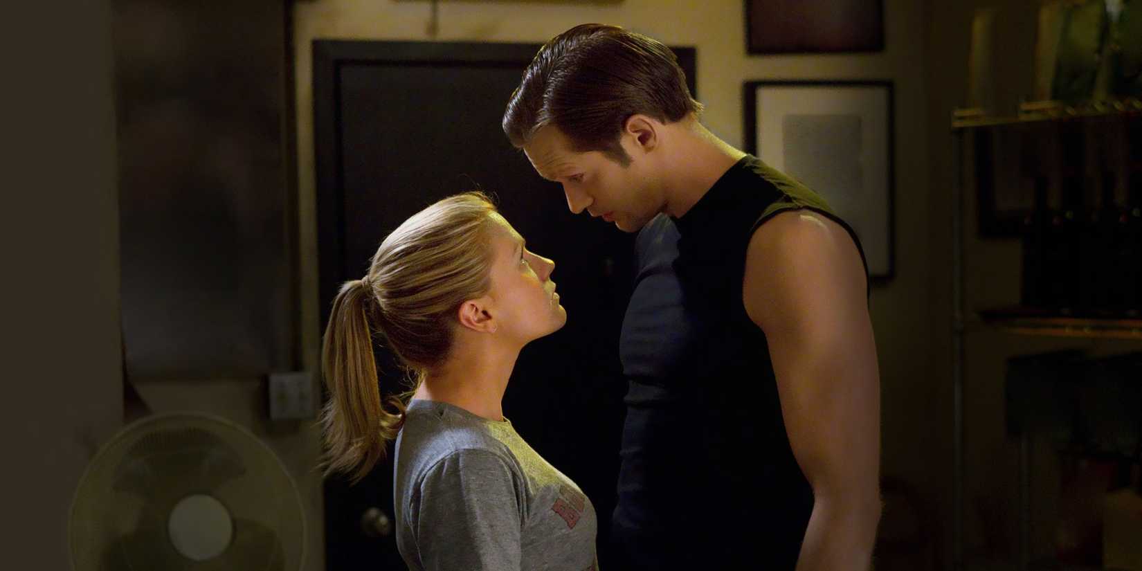 Sookie Stackhouse (Anna Paquin) and Eric (Alexander Skarsgård)  in True Blood episode I Smell A Rat,