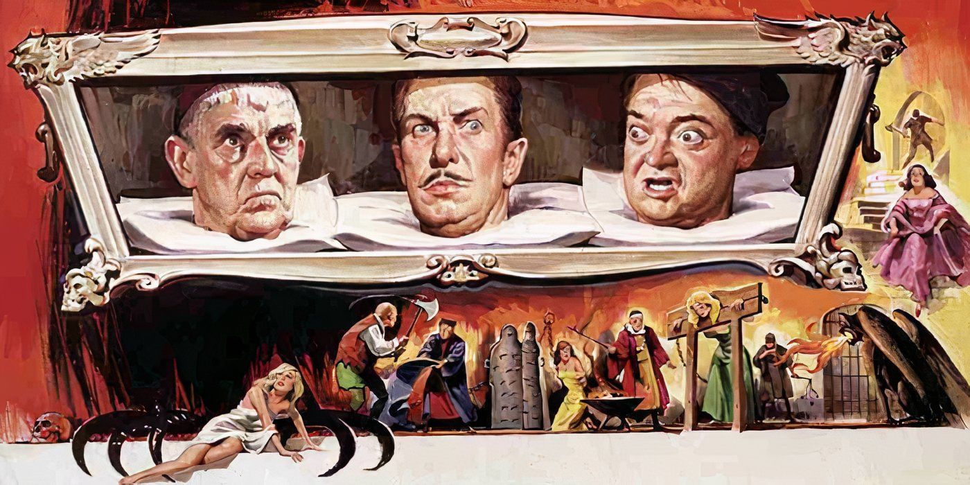 Esta comedia de terror imprescindible de Vincent Price y Boris Karloff de 1963 tiene un 83% de Rotten Tomatoes a pesar del bombardeo de la crítica