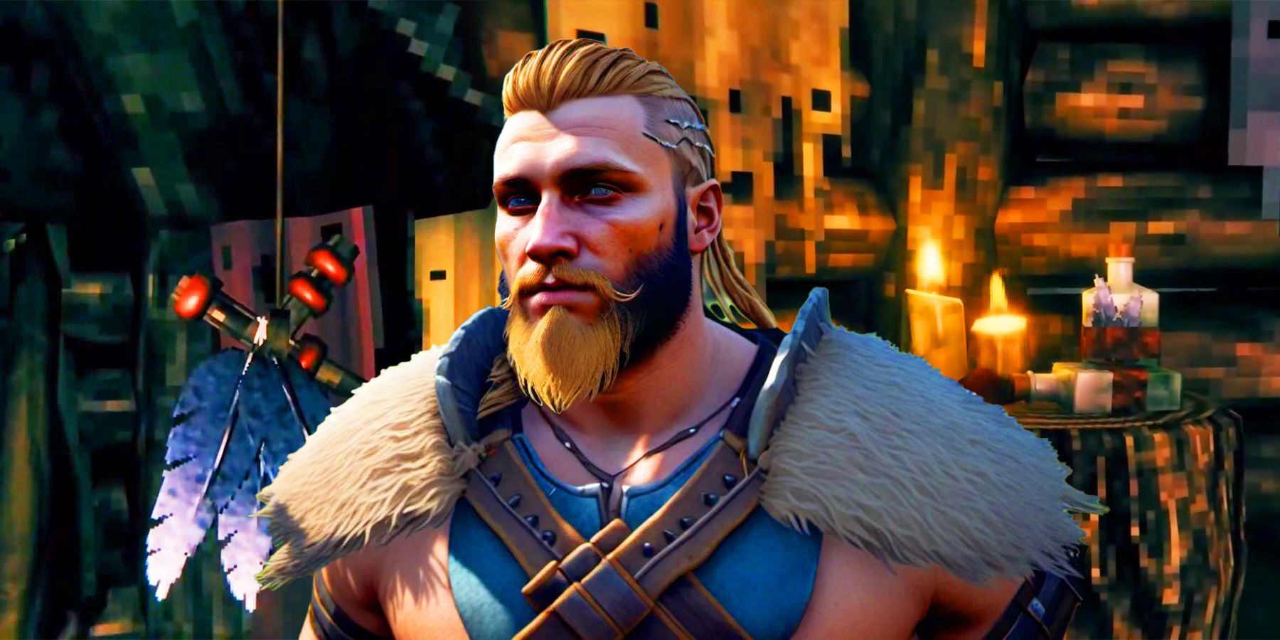 A viking in Valheim.