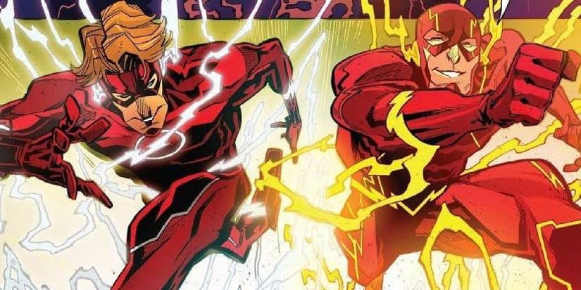 wally west and barry allen's flash running together
