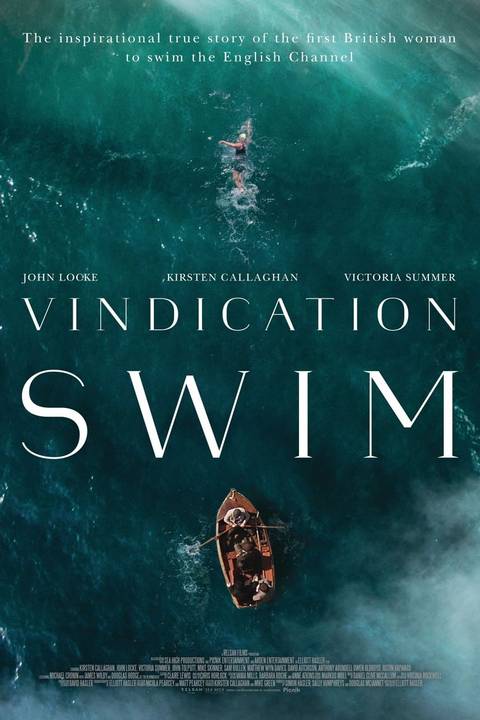 Pôster do filme Vindication Swim com a nadadora Mercedes Gleitze.