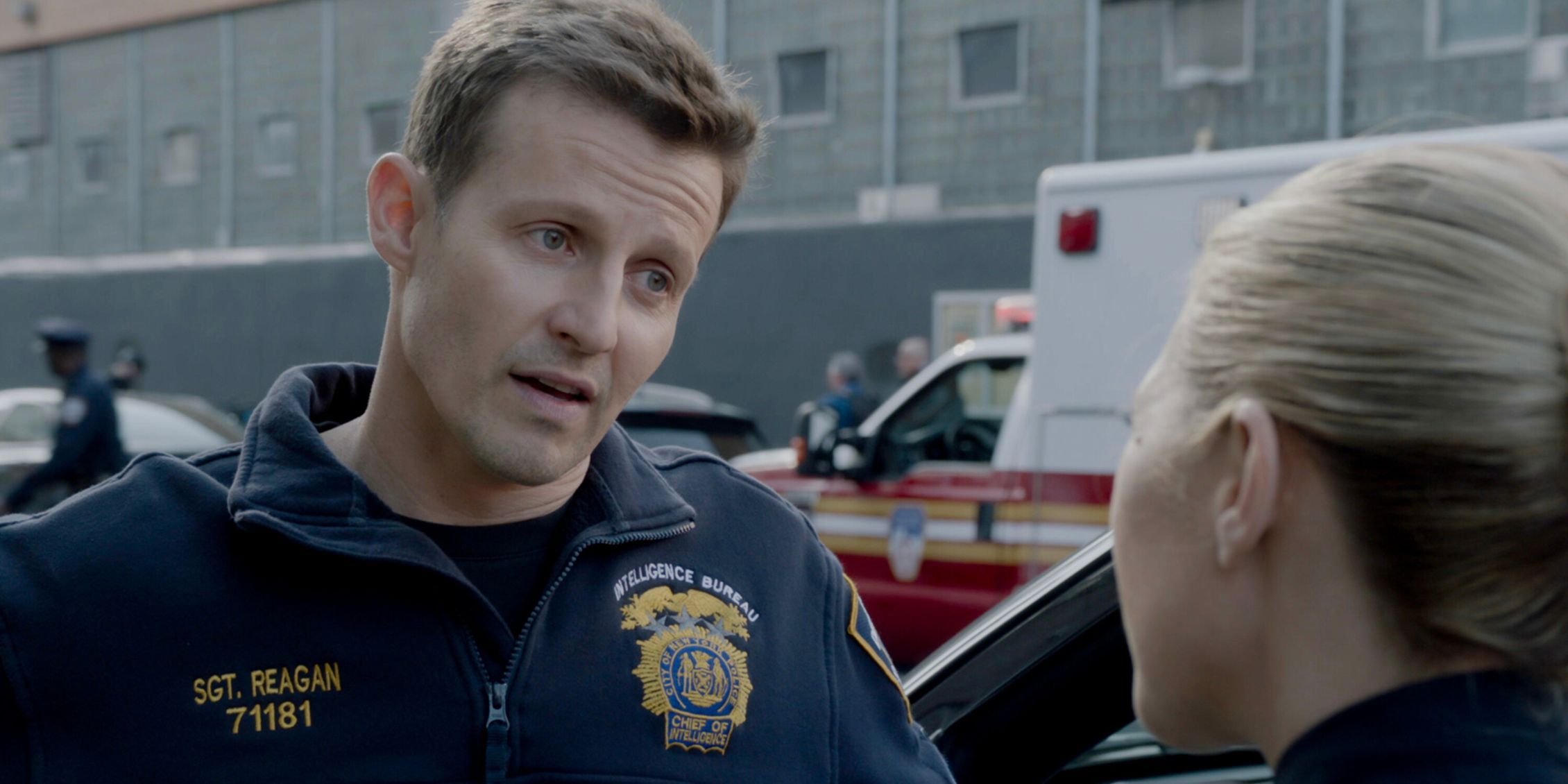 Blue Bloods Eddie talks to Jamie who is in uniform 