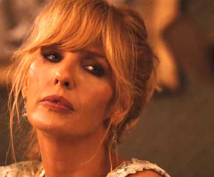 A close up of Beth in Yellowstone