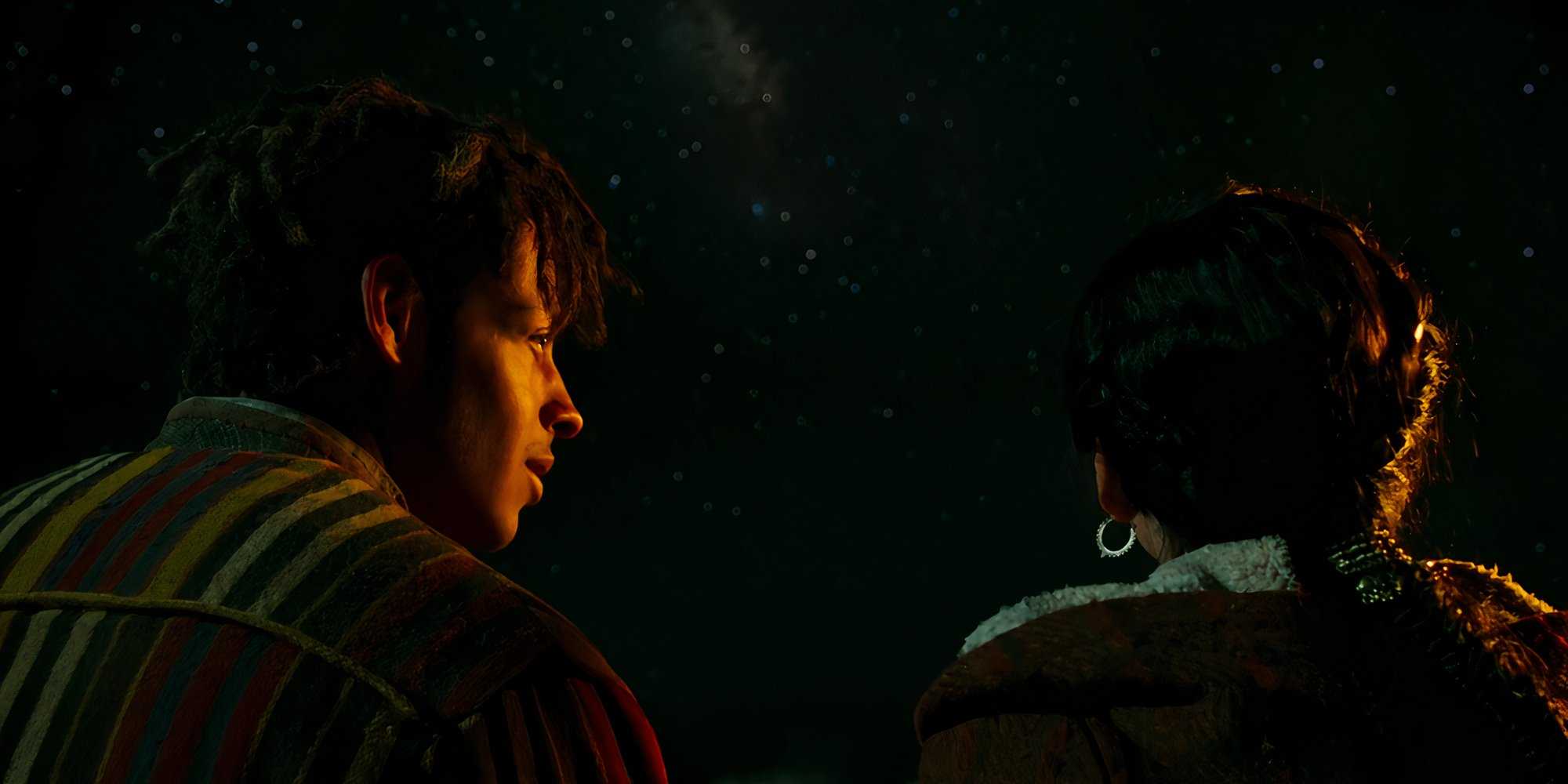 Aram and Egwene stargazing in The Wheel of Time