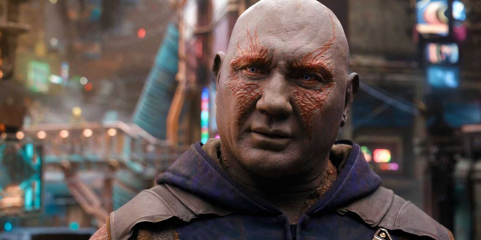 Dave Bautista as Drax the Destroyer in Guardians of the Galaxy Vol. 3