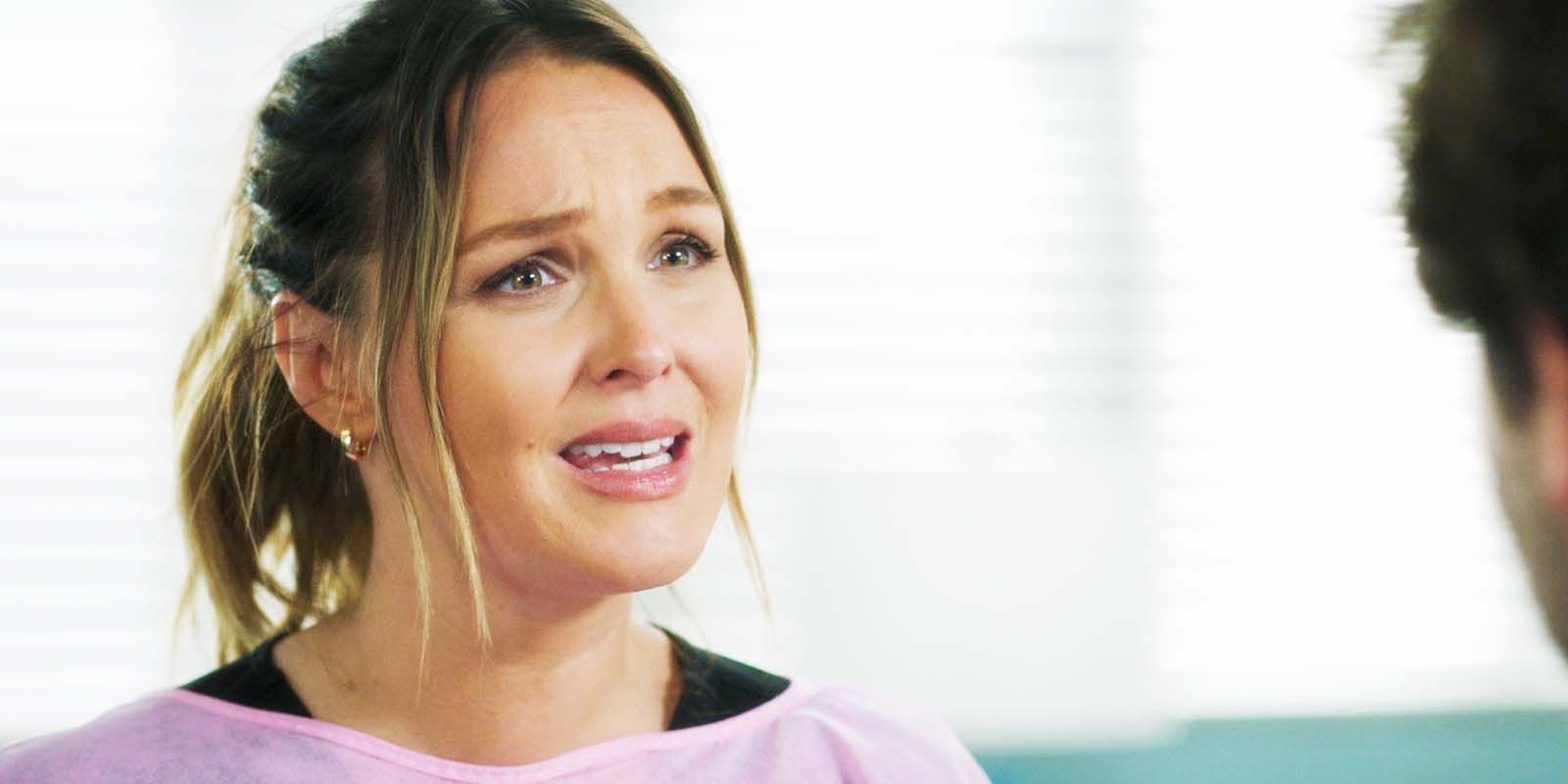 Camilla Luddington as Jo Wilson in Grey's Anatomy season 21 episode 7