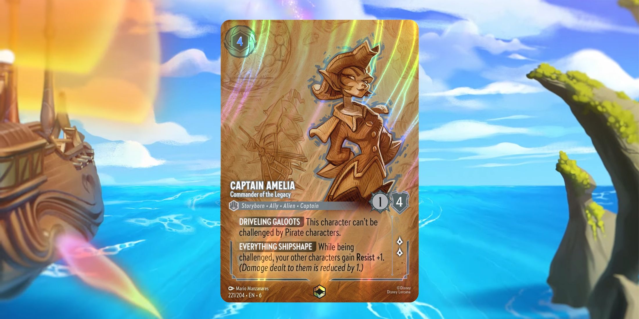 lorcana card list azurite sea Disney Lorcana: Azurite Sea Starter Deck – By The Board Games &  Entertainment main image 0