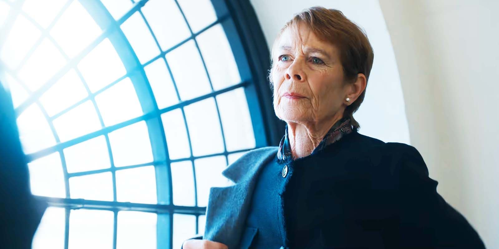 Celia Imrie as Meg Roylin in The Diplomat season 2, episode 2