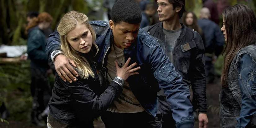 Wells Jaha apoiado em Clarke na temporada 1 de The 100