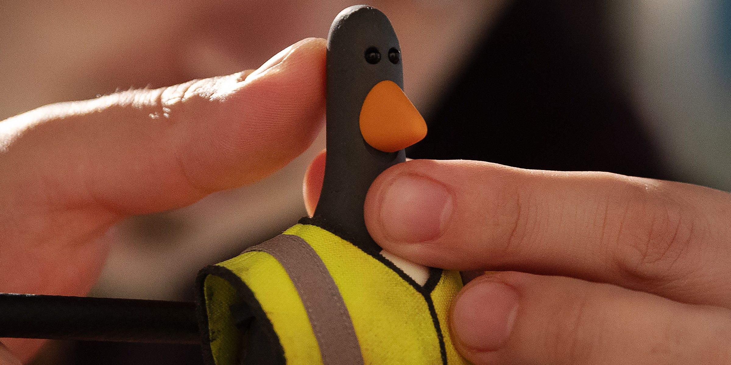 Close up of Feathers McGraw in Wallace & Gromit Vengeance Most Fowl