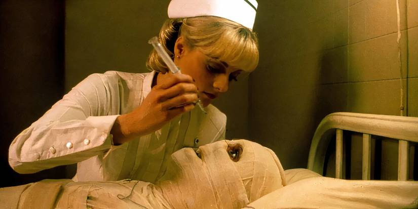 A nurse injecting a man's eye in ᴅᴇᴀᴅ & buried