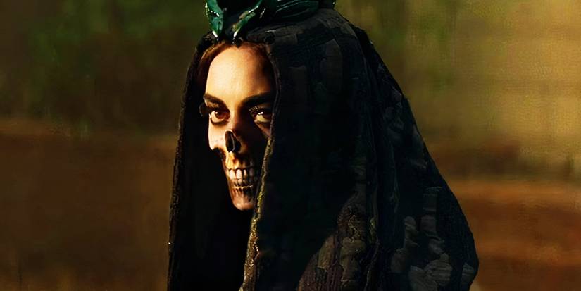 Death showing her skull face in Agatha All Along