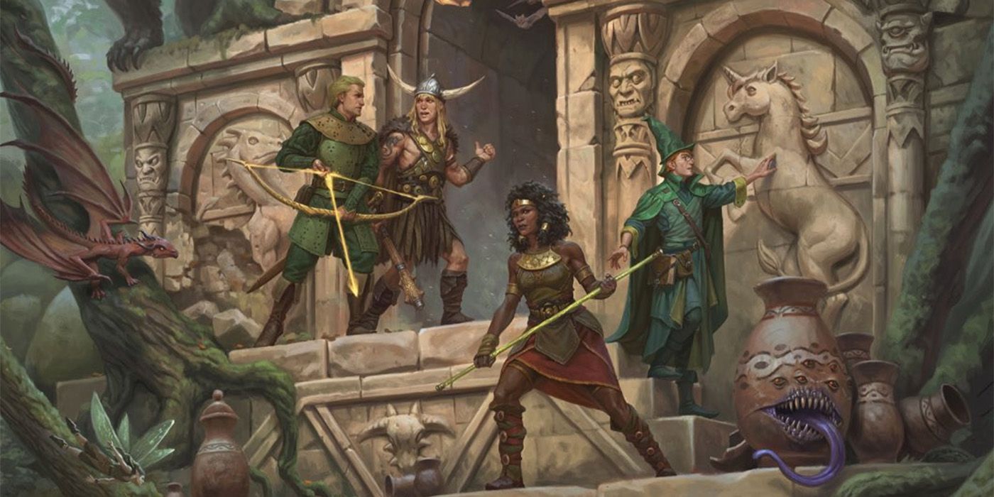 Grown up Dungeons & Dragons cartoon characters