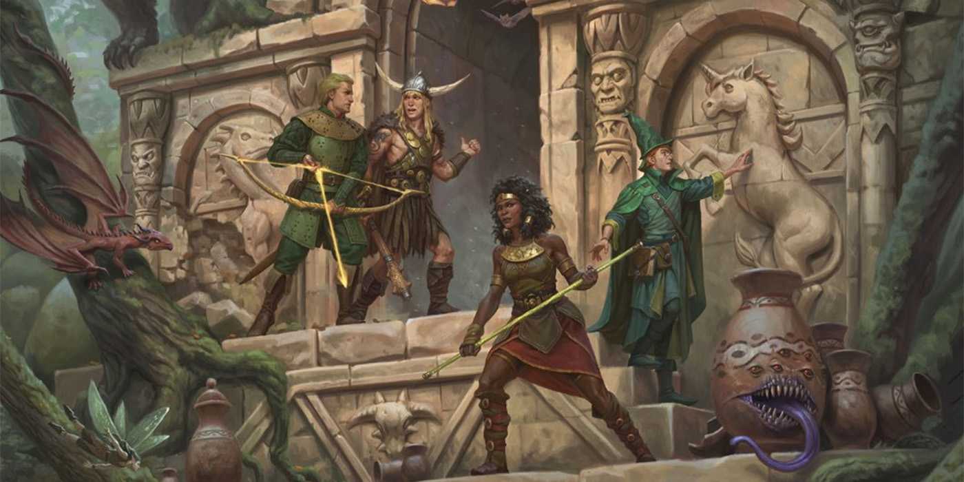 Grown up Dungeons & Dragons cartoon characters