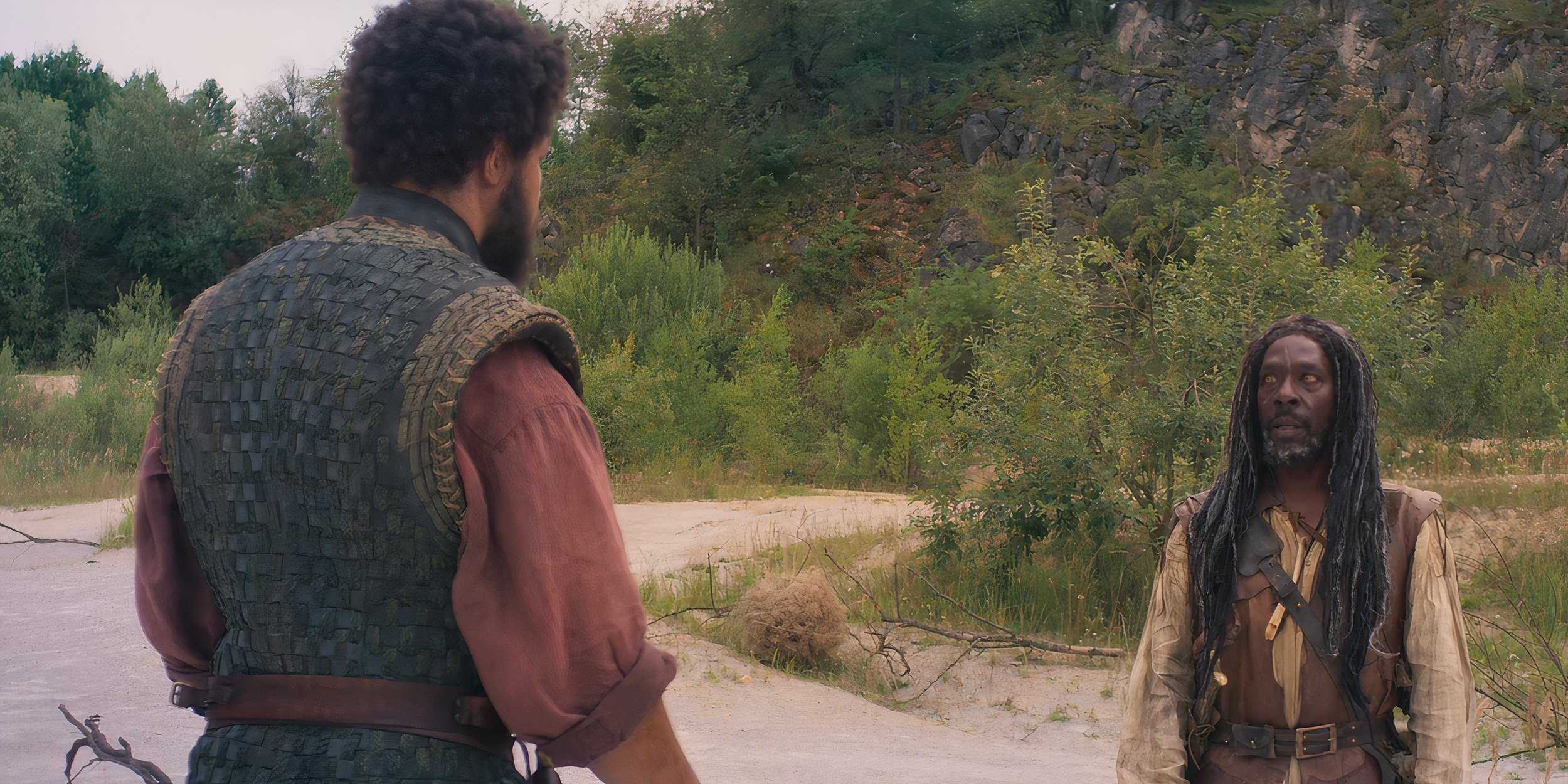 Elyas Machera and Perrin Aybara in The Wheel of Time