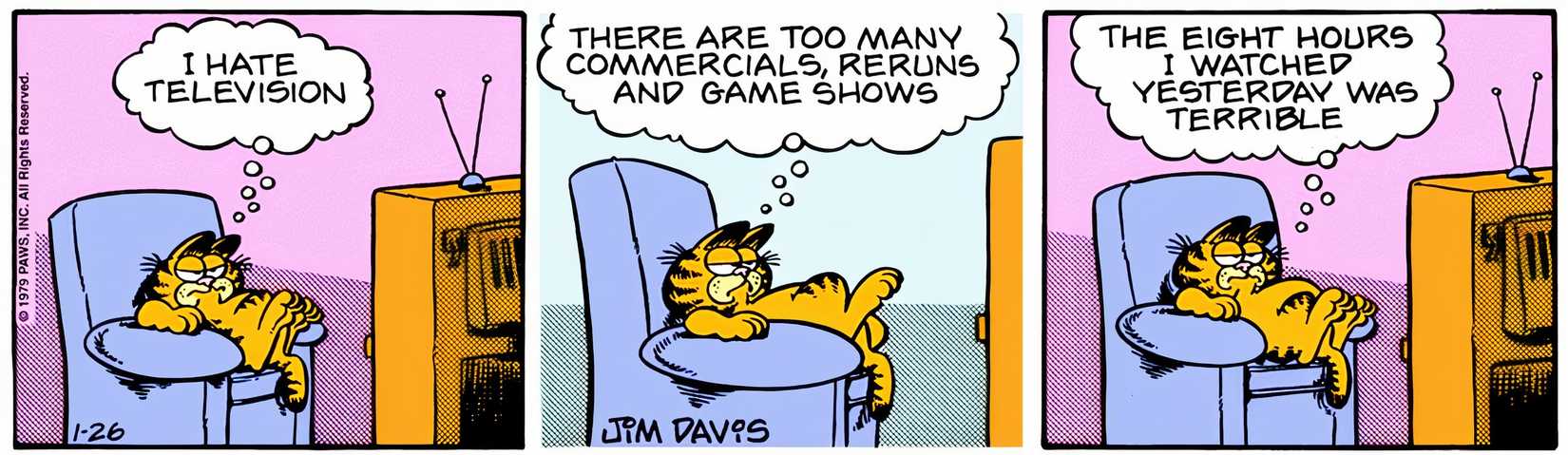 10 Hilarious Garfield Comics About Television (And Garfield's Love/Hate ...