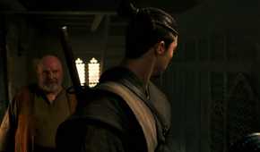 Basel Gill and Lan Mandragoran in The Wheel of Time