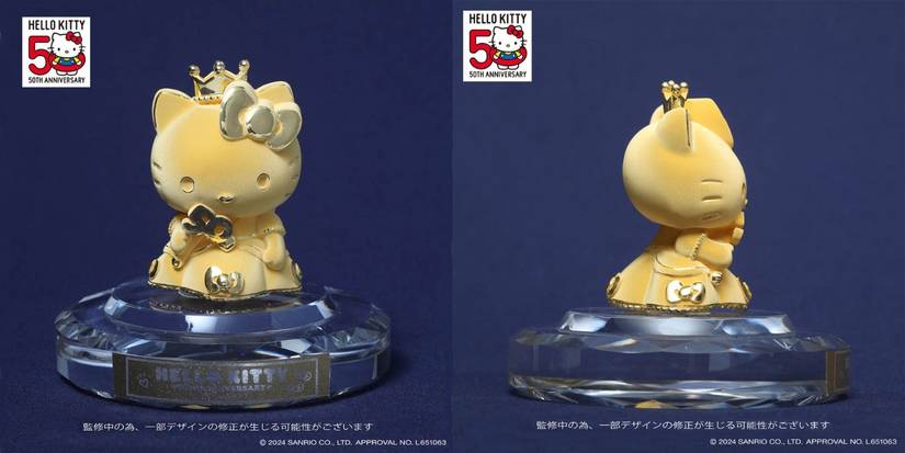 Hello Kitty Debuts Glorious Gold Figure For 50th Anniversary, & The ...