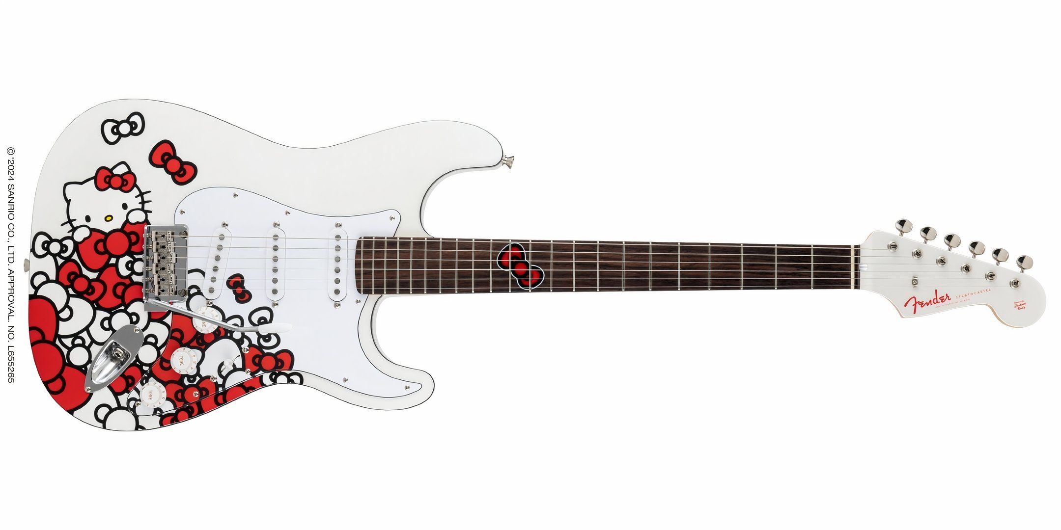 Fender by Squier Hello Kitty Model サンリオ Fender Hello Kitty Stratocaster: 50 years of the cartoon cat