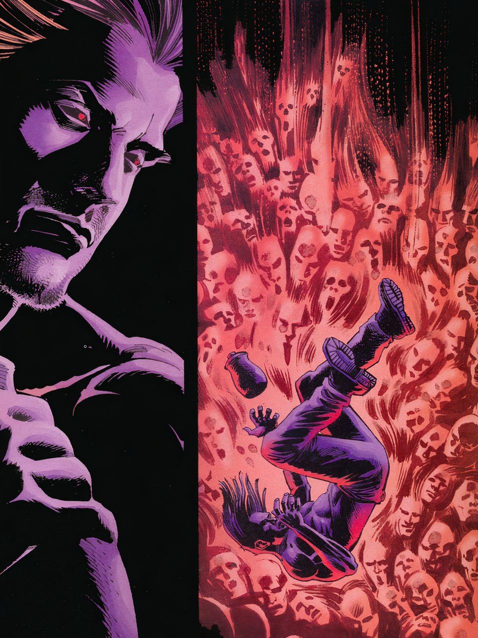 Daimon Hellstrom is dragged into Hell.