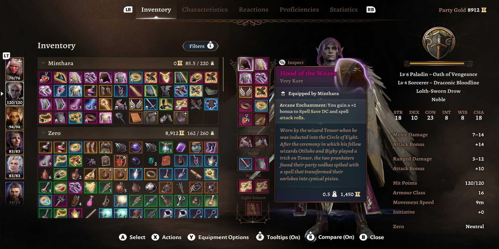 12 Best Armor Pieces For Sorcerers 18 Hood of the Weave Baldur's Gate 3