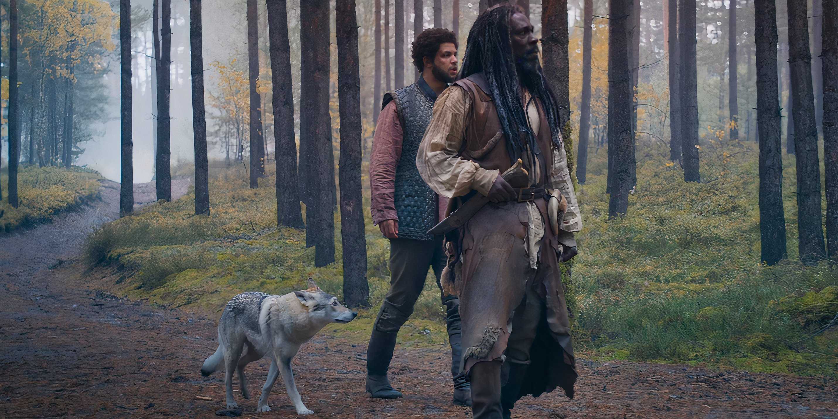 Hopper, Perrin Aybara, and Elyas Machera in The Wheel of Time