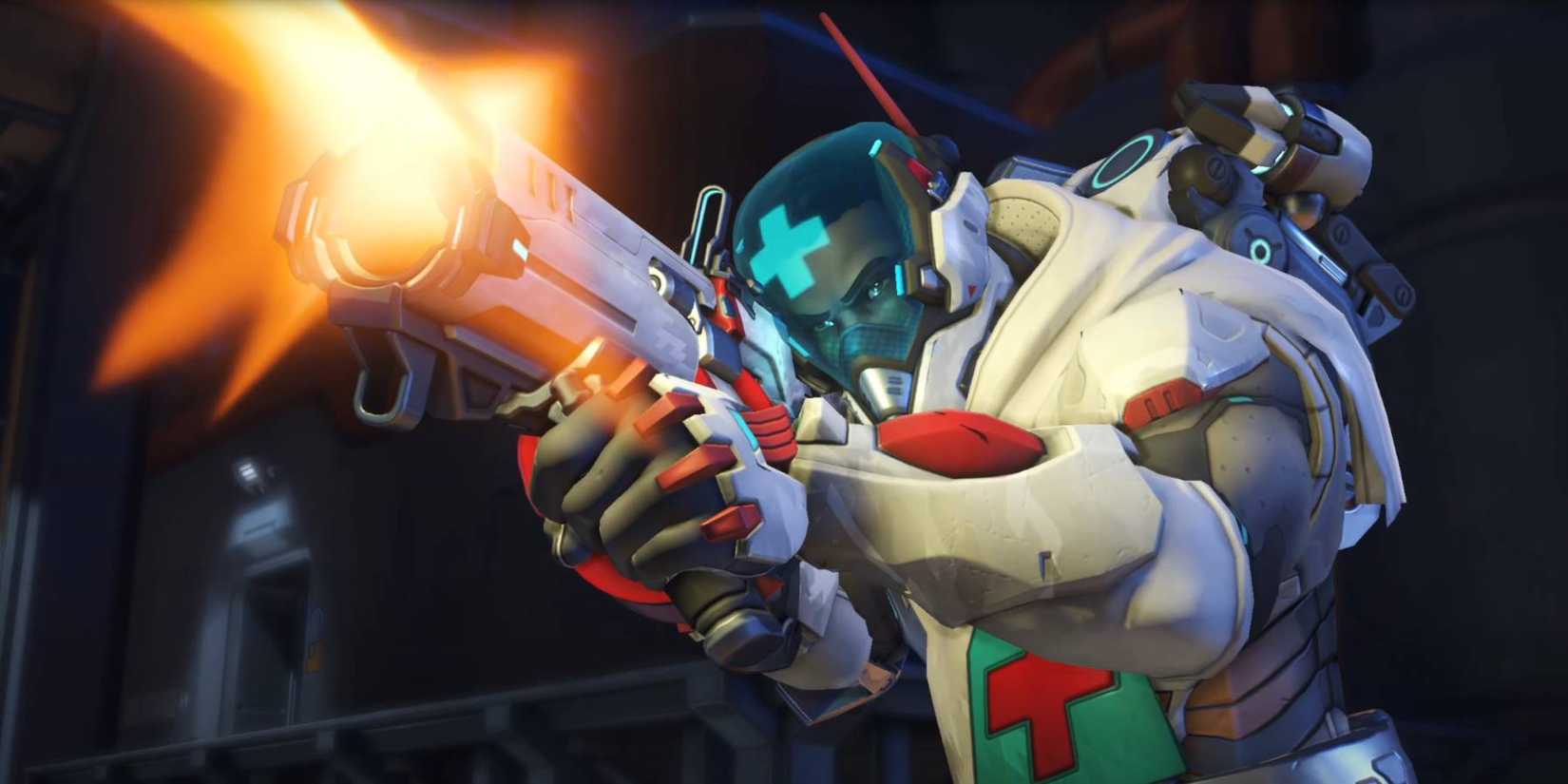 Overwatch Baptiste using Combat Medic skin in highlight intro