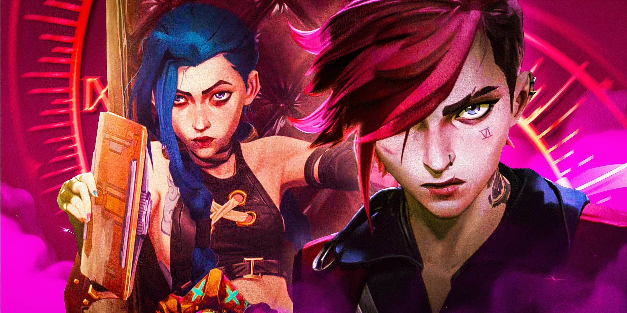 Vi and Jinx from Arcane