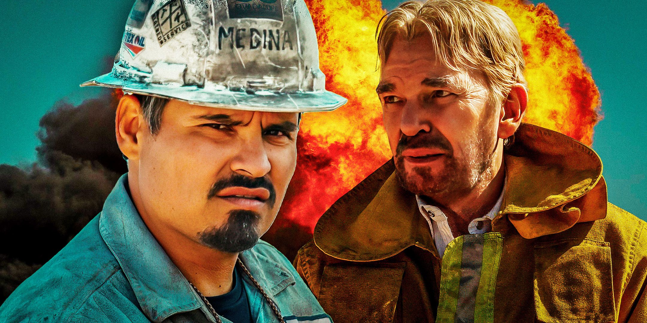 Майкл Пена и Билл Боб Торнтон в Landman