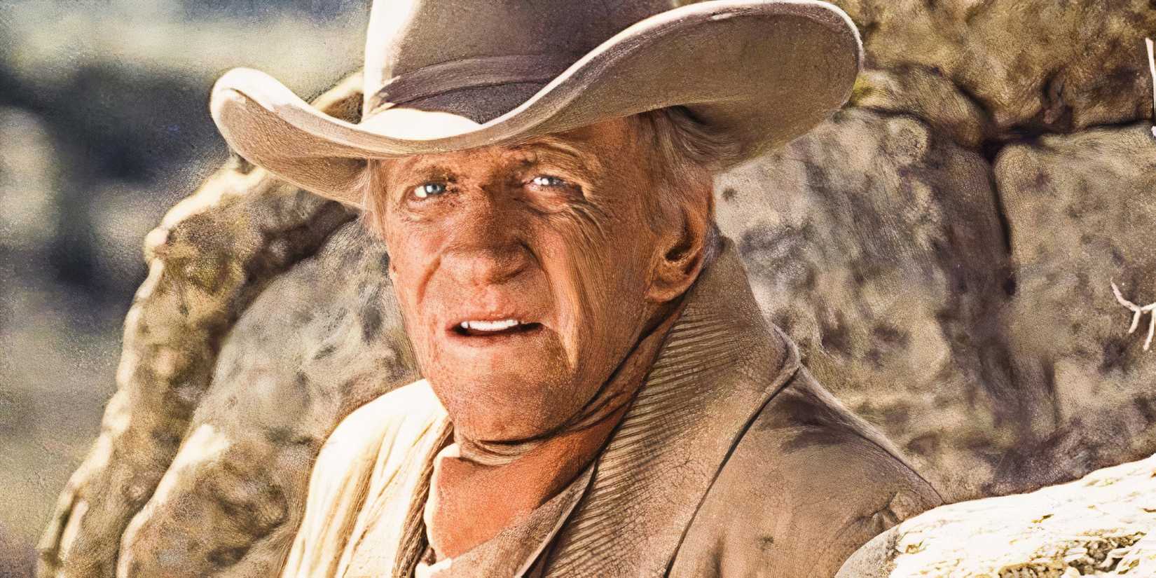 James Arness as Dillon, looking at the camera in Gunsmoke