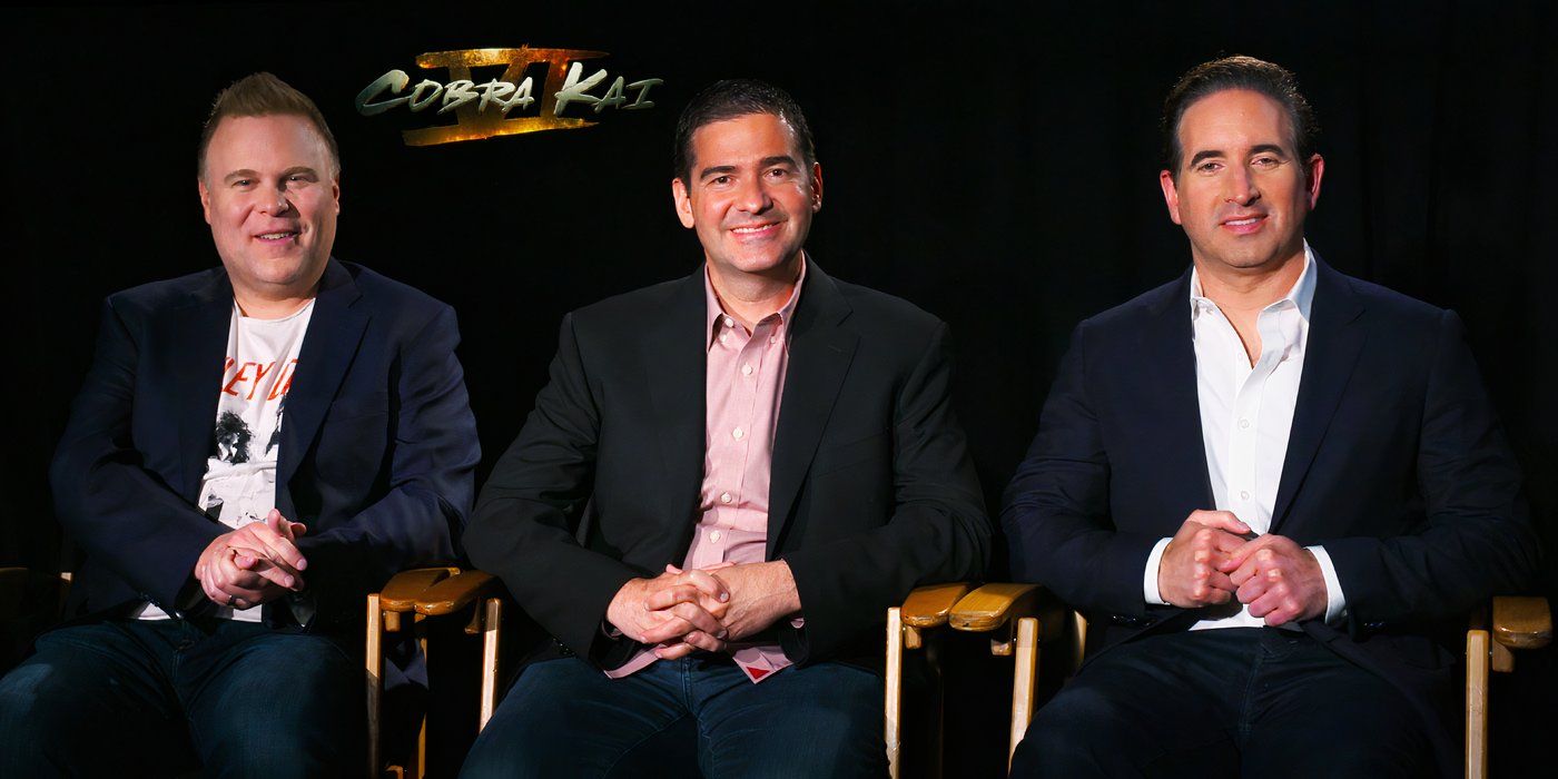 Фото: Джош Хилд, Джон Хурвиц и Хейден Шлосберг, интервью Cobra Kai, 6-й сезон, часть 2