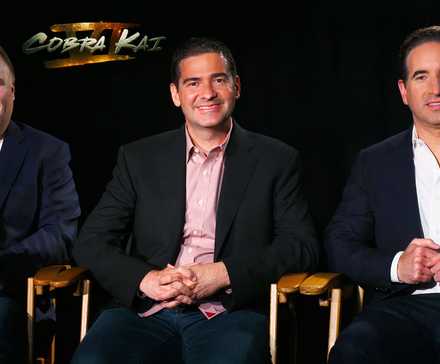 Фото: Джош Хилд, Джон Хурвиц и Хейден Шлосберг, интервью Cobra Kai, 6-й сезон, часть 2