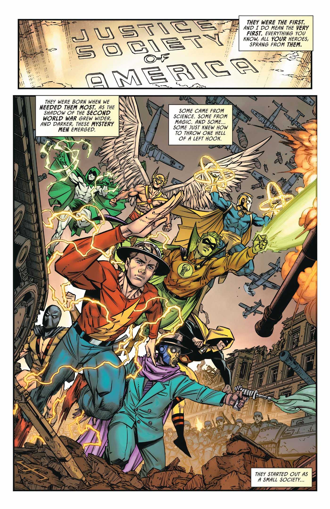 Jsa Table Dc JSA #1 Returns DC’s Classic Team to Glory — By Tearing Them Apart