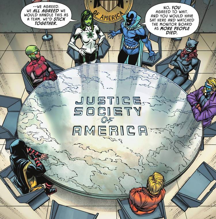 Jsa Table Dc JSA #1 Returns DC’s Classic Team to Glory — By Tearing Them Apart