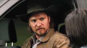 Kayce looking upset in his truck in Yellowstone