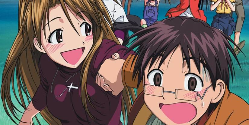 Keitaro Runs With Naru In Love Hina