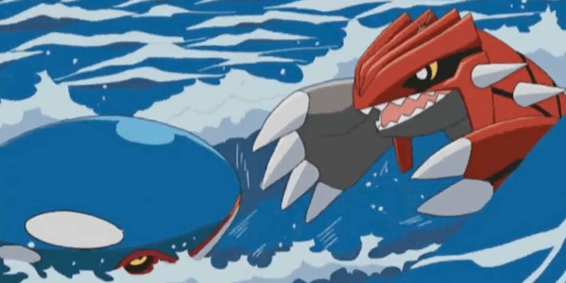 Kyogre and Groudon Face Off - Pok&eacute;mon Ruby and Sapphire, The Scuffle of Legends