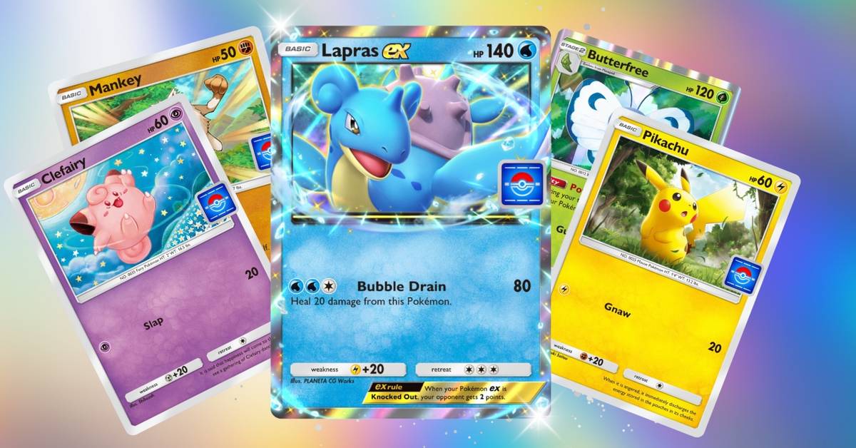 pokemon cards lapras ex #164 Card (Scarlet & Violet Sealed Promo) your opponent takes 2 Prize cards Pokmon TCG Pocket: How To