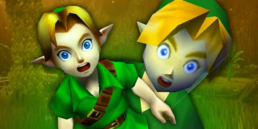 Link's shocked expression in Ocarina of Time