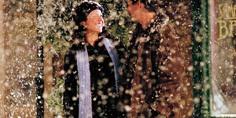 Lorelai and Max in the snow in Gilmore Girls