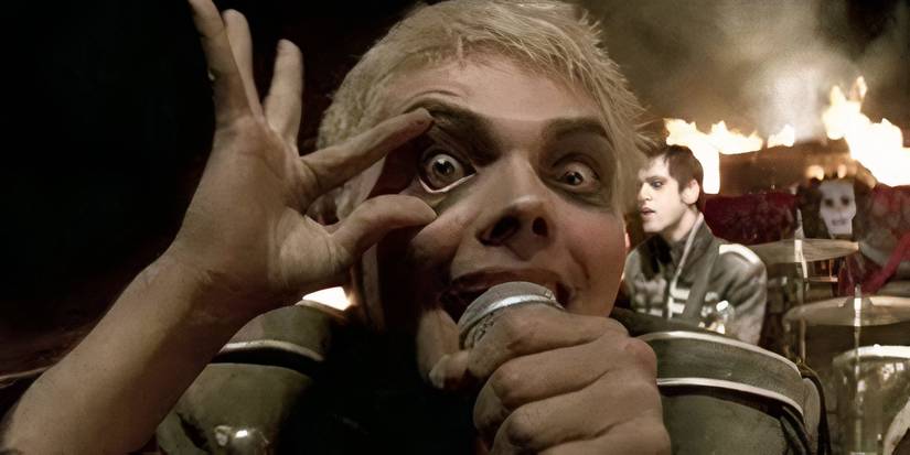 Gerard Way in the music video for My Chemical Romance "Famous Last Words"