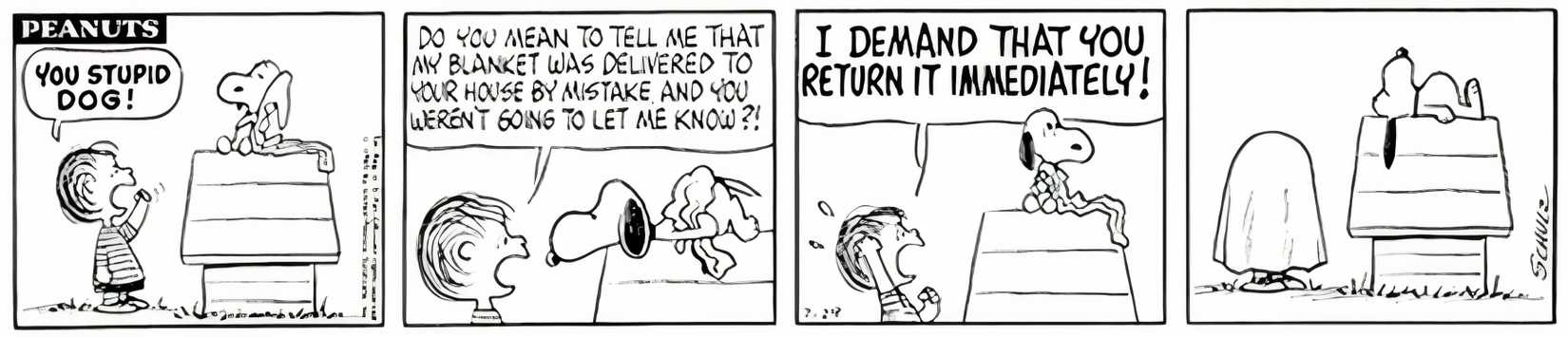 10 Hilarious Peanuts Comics About Linus' Blanket-Hating Grandmother ...