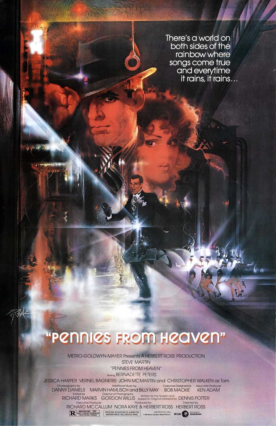 10 Near-Perfect Movie Musicals That Nobody Remembers Today 21 Pennies from Heaven 1981 Film Poster
