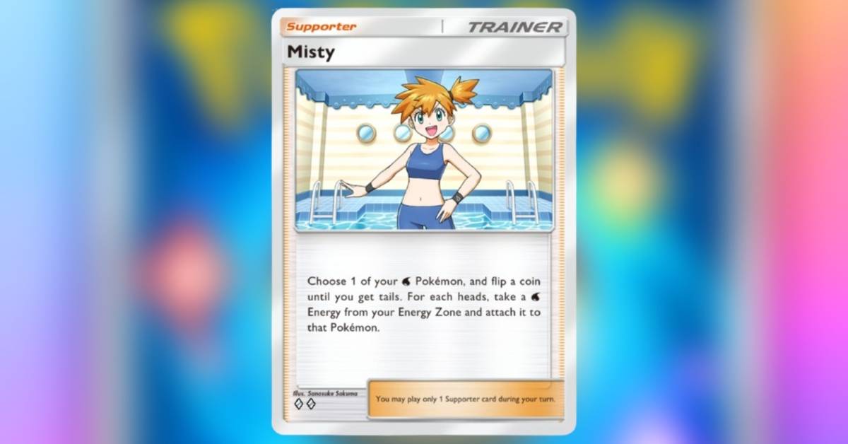 pokemon pocket misty card ARS9 Misty's Duel Common Gym Old Back 1998 PSA Japanese S Discard 2 of the other cards in your hand in order to play this card How To Get Genetic Apex