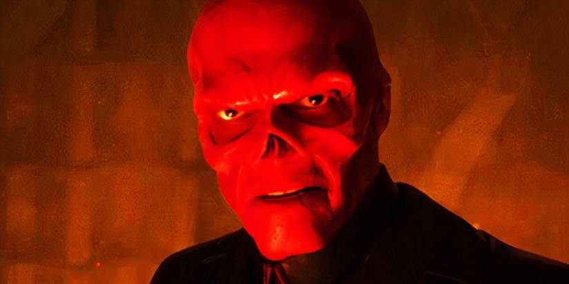 The Red Skull First Avenger is talking to Captain America.