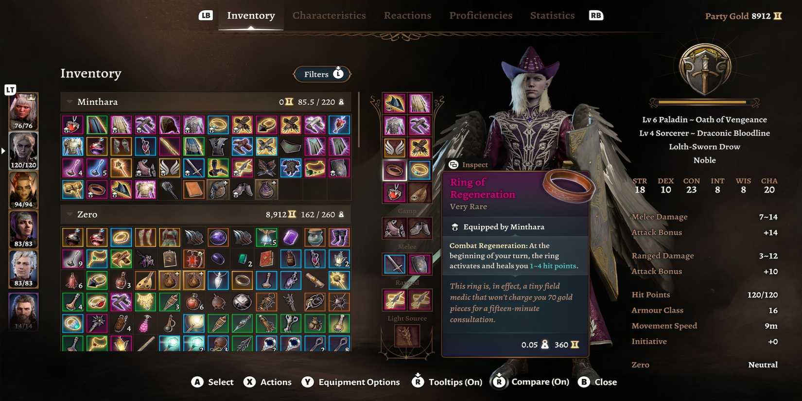 12 Best Armor Pieces For Sorcerers 5 Ring of Regeneration Baldur's Gate 3