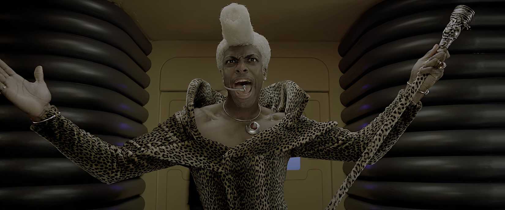 Ruby Rhod, played by actor Chris Tucker, in The Fifth Element (1997)