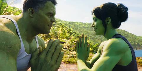 Smart Hulk and She-Hulk balancing in She-Hulk Attorney at Law