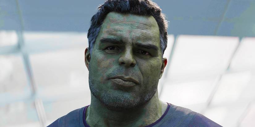Hulk Inteligente se aproximando da Manopla do Infinito em Vingadores: Ultimato