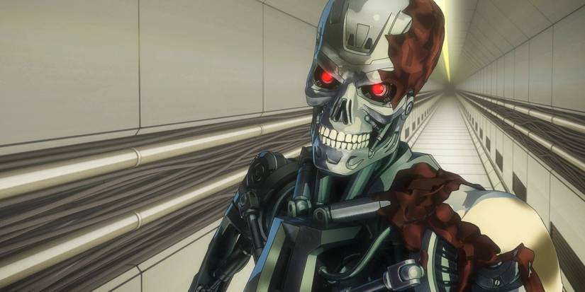 Terminator leering in Terminator Zero